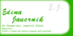 edina jauernik business card